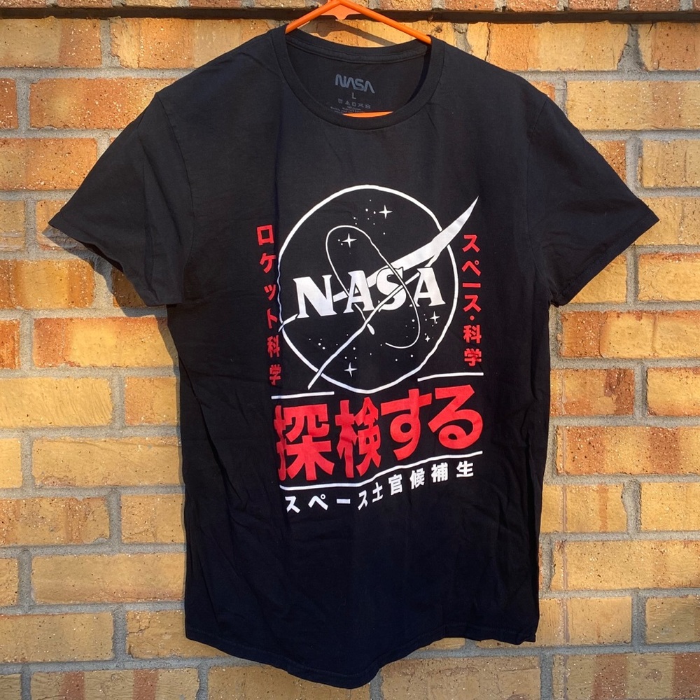 NASA Short Sleeve L Black/Red/White